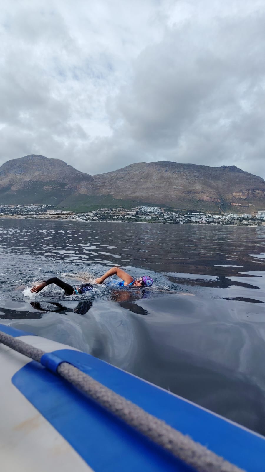 Child swimming lesson